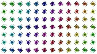 Titreyen altıgen tapınak animasyonu hareket halindeki geometrik Asya mozaiğiyle