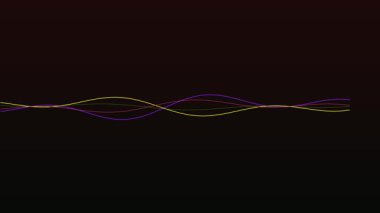 Beyaz arkaplanda soyut hareket ile çift akış dalga animasyonu