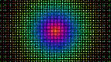 Gökkuşağı ızgara nabız animasyonu kaleydoskopik geometrik hareket