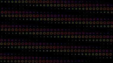 Gökkuşağı kabarcık dalgası nefes animasyonu kusursuz parlayan döngü hareketi