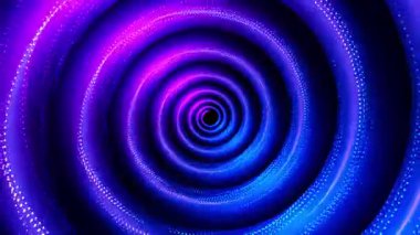Neon spiral hipnotik girdap kusursuz döngü video animasyonu