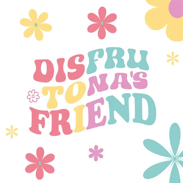 Arkadaşı İspanyol harflerini, komik ifadeyi, vektörü, el yazısını severdi.