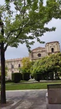 Leon, İspanya 'da San Marcos Pansiyonu. Yüksek kaliteli FullHD görüntüler