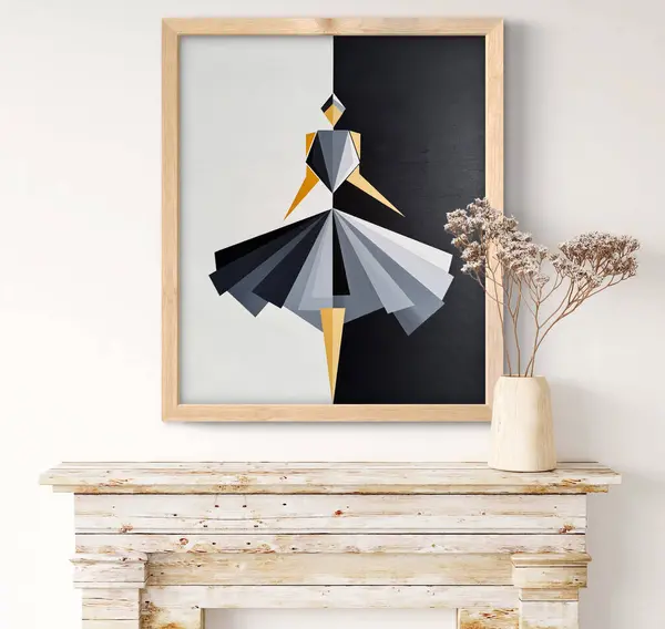 Klasik tarzda modern balerin.