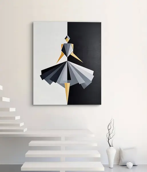 Penceresi olan modern bir oda.