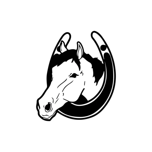 Ilustração Vetorial Cabeça Cavalo — Vetor de Stock