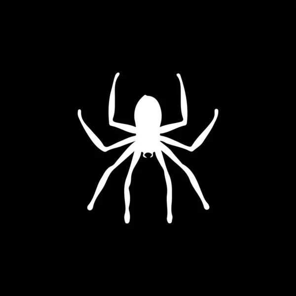 Vektor Illustration Einer Spinnensilhouette — Stockvektor