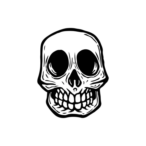 Skull Vector Illustration Concept — Stock Vector