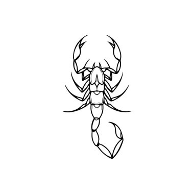 Siyah Akrep vektör çizim