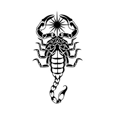 Bir Akrep vektör çizim