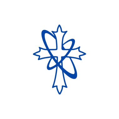 Kavram ile çapraz vektör illüstrasyonu