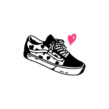 tattoo concept shoes vector illustration
