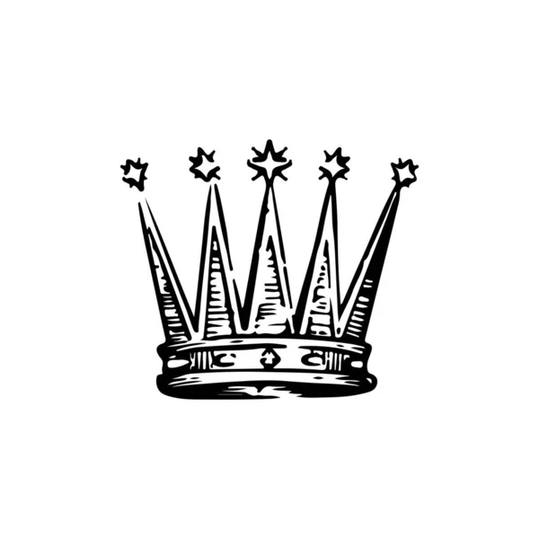 Crown Illustration Vector Concept — Stok Vektör