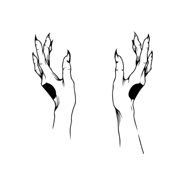 Two Hands Vector Concept Διανυσματικά Γραφικά