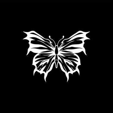 concept butterfly silhouette vector illustration