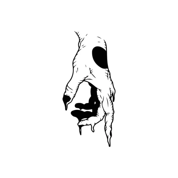 hand vector illustration with tattoo concept