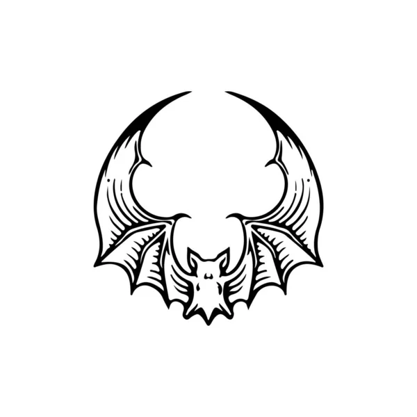 Concept Bat Symbol Vector Illustration — Image vectorielle