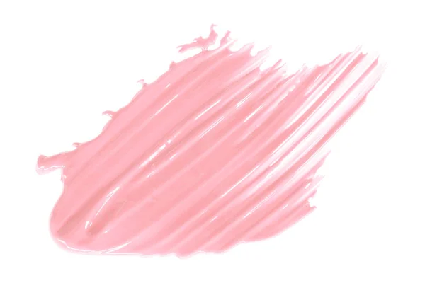 Beyaz Arka Planda Izole Edilmiş Parlak Pembe Fırça Pastel Renk — Stok fotoğraf