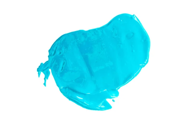 Cepillo Azul Claro Brillante Aislado Sobre Fondo Blanco Acuarela Azul — Foto de Stock