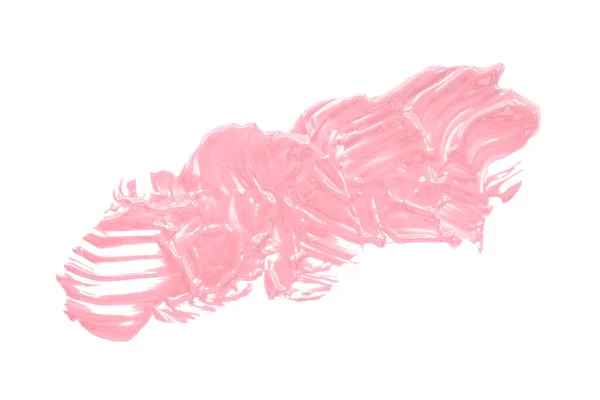 Glanzende Roze Borstel Geïsoleerd Witte Achtergrond Pastel Kleur Zoet — Stockfoto