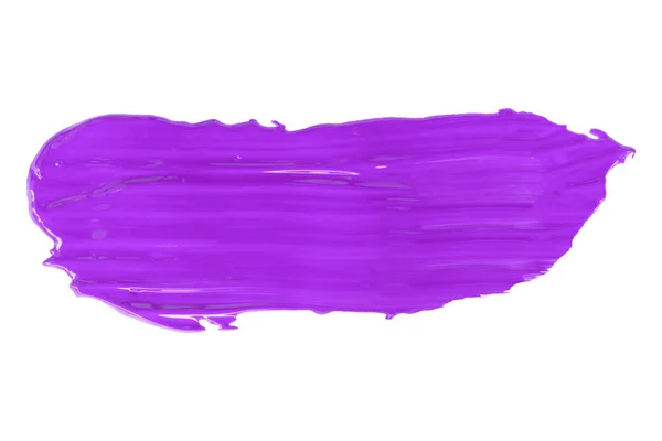 Glossy Purple Brush Isolated White Background Purple Watercolor — Stock Photo, Image