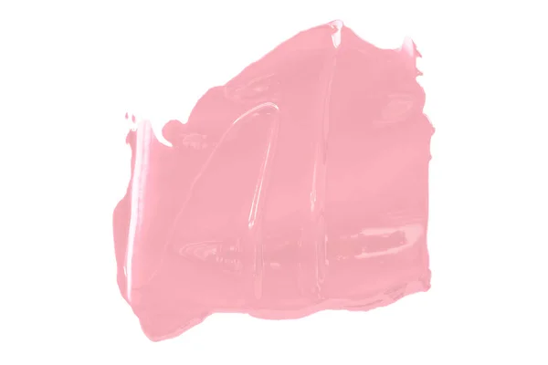 Λαμπερό Ροζ Πινέλο Απομονωμένο Λευκό Φόντο Χρώμα Παστέλ Γλυκό — Φωτογραφία Αρχείου
