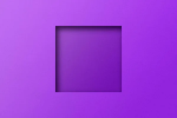 Фиолетовая Бумага Вырезать Отверстия Квадратных Форм Покрыты Светом Тенью — стоковое фото