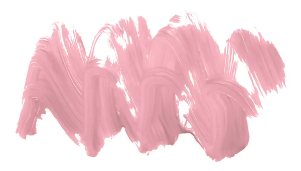 Glänzend Rosa Pinsel Isoliert Auf Weißem Hintergrund Pastellfarben Süß — Stockfoto