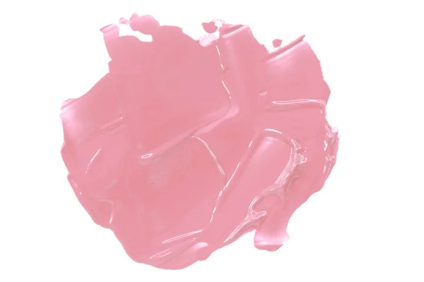 Glänsande Rosa Borste Isolerad Vit Bakgrund Pastellfärg Sött — Stockfoto