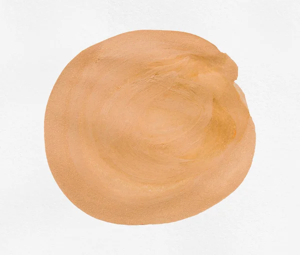 Orange Brush Isolated White Paper Background Orange Watercolor — Stok fotoğraf