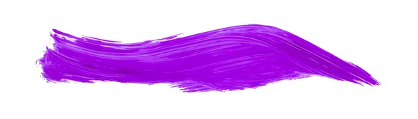 光滑的紫色刷子隔离在白色背景上 紫色水彩画 — 图库照片