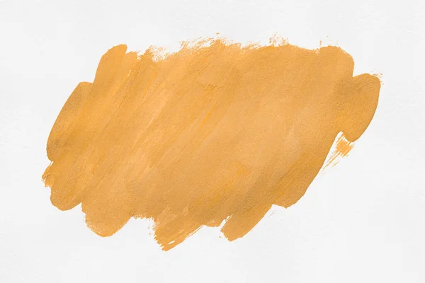 Orange Brush Isolated White Paper Background Orange Watercolor — 스톡 사진