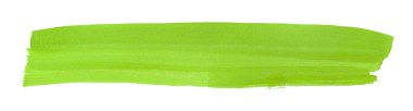 Beyaz arka planda limon yeşili fırça izole edilmiş. kireç yeşil fırça.