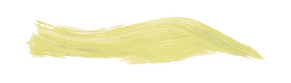 Light Yellow Brush Isolated White Background Yellow Brush — 스톡 사진