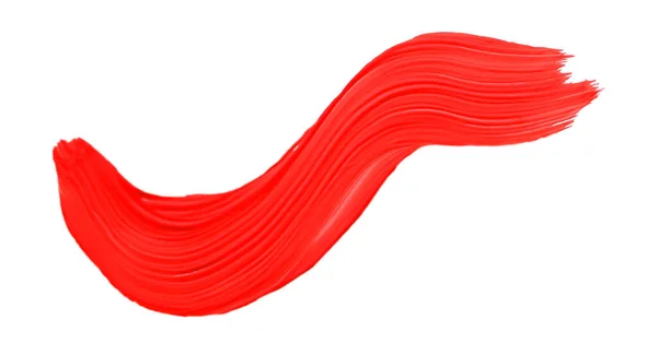 แปรงส แดงแยกจากพ นหล ขาว — ภาพถ่ายสต็อก