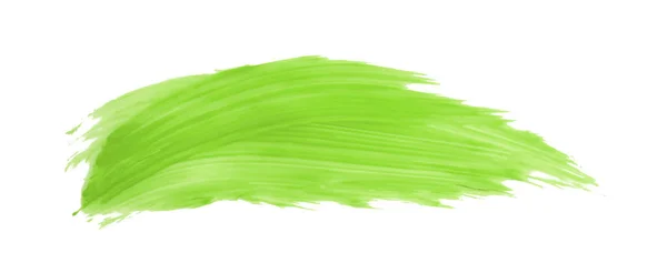 Yeşil Fırça Beyaz Arkaplanda Izole Edilmiş Yeşil Kireç — Stok fotoğraf