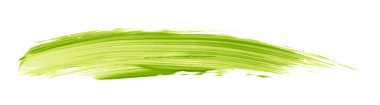 Yeşil fırça beyaz arkaplanda izole edilmiş. Yeşil kireç.