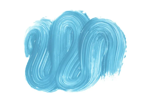 Hellblauer Pinsel Isoliert Auf Weißem Hintergrund Aquarell — Stockfoto
