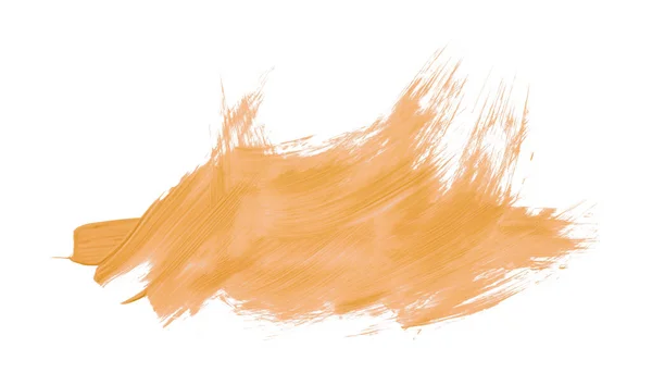 오렌지 브러시는 배경에 분리되어 황금색살구 — 스톡 사진