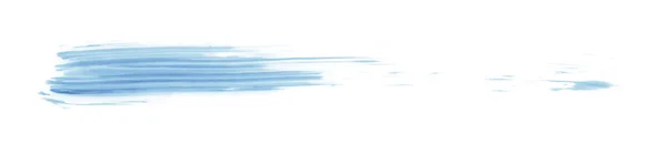 Jasnoniebieski Pędzel Odizolowany Białym Tle Akwarela — Zdjęcie stockowe