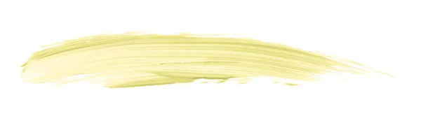 Желтая Кисть Изолирована Белом Фоне Светло Желтый Цвет — стоковое фото