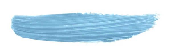 Светло Голубая Кисть Выделена Белом Фоне Акварель — стоковое фото