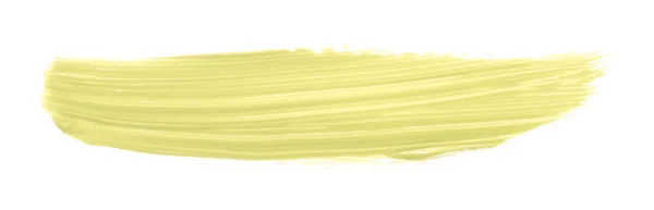Yellow Brush Isolated White Background Light Yellow Color — Stock Photo, Image