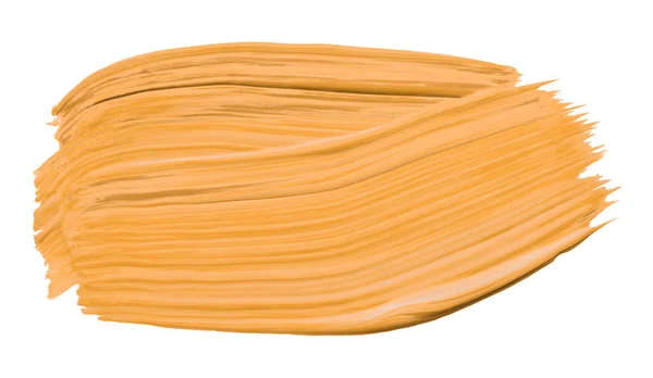 Oranje Borstel Geïsoleerd Witte Achtergrond Gouden Abrikozenkleur — Stockfoto