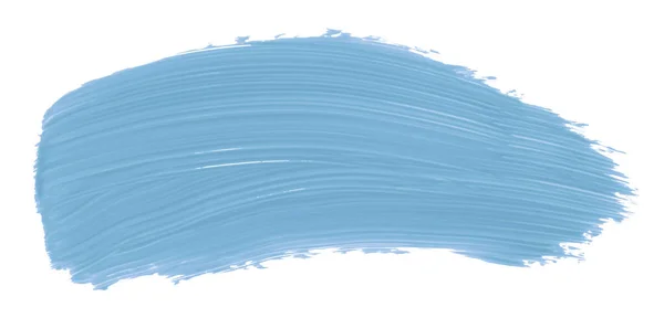 Блестящая Светло Голубая Кисть Акварели Живописи Изолированы Белом Фоне Акварель — стоковое фото