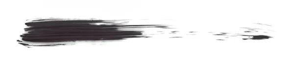 Чорно Сірі Мазки Пензля Ізольовані Білому Тлі Акварель — стокове фото