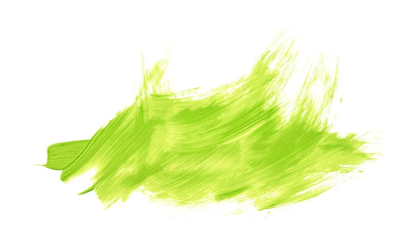 Yeşil Fırça Beyaz Arkaplanda Izole Edilmiş Yeşil Kireç — Stok fotoğraf