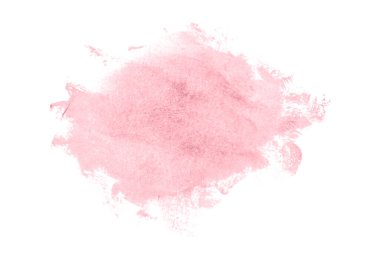 Pembe boya fırçası beyaz arka planda izole edilmiş. Suluboya