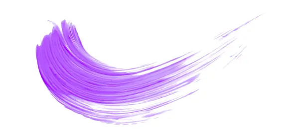 白を基調とした紫色のブラシ 水彩画 — ストック写真