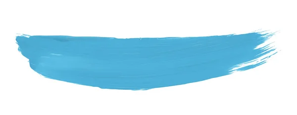 Pennello Azzurro Isolato Sfondo Bianco Acquerello — Foto Stock